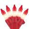 50ct. Peppermint Mini Christmas Light Set With Red Wire